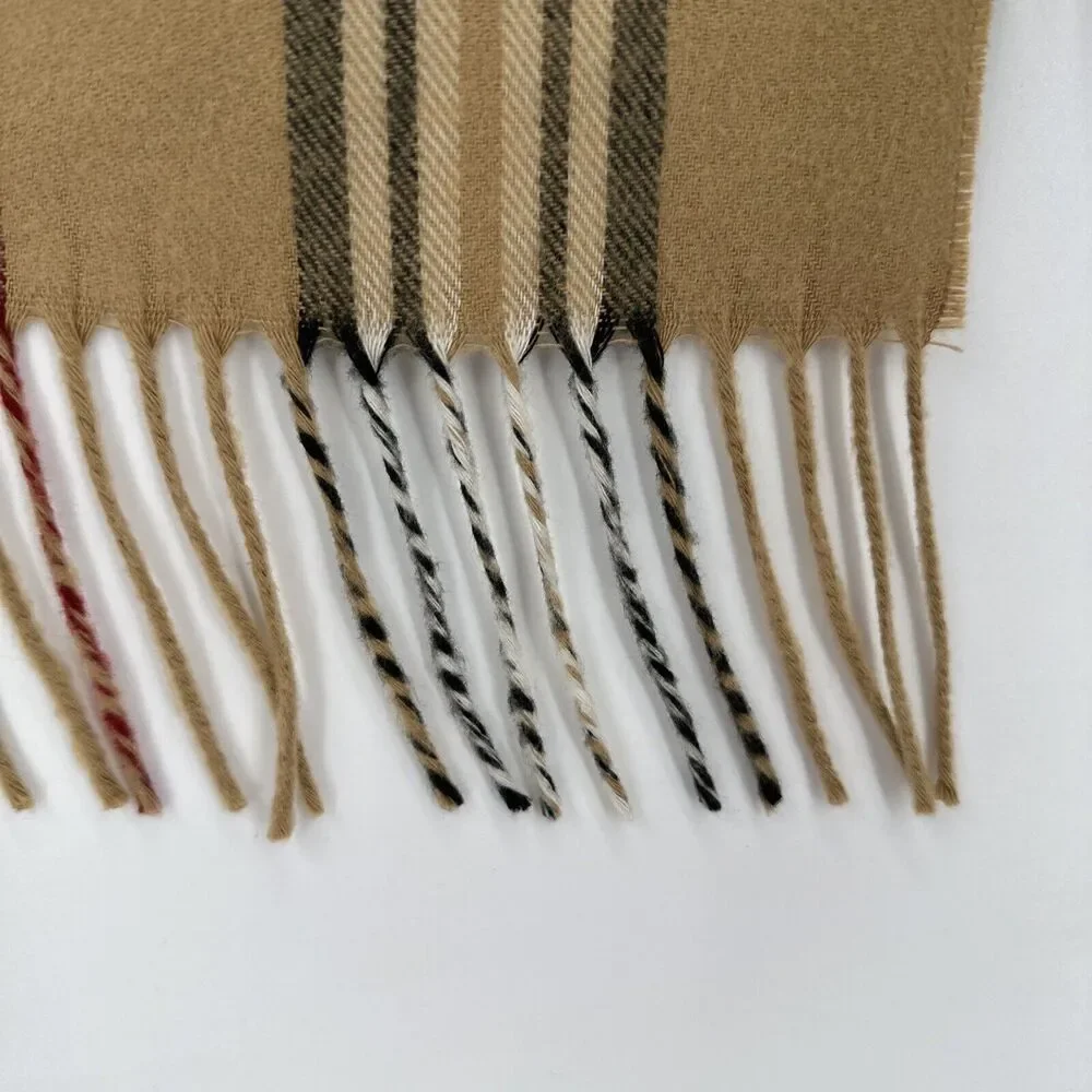 Womens Plaid Scarf Tan Black‎ Red 53